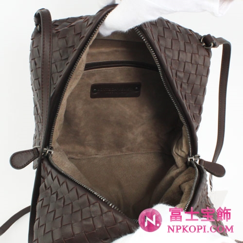 Bottega Veneta/ボッテガ・ヴェネタ  ラムスキン ショルダーバッグ ダークブラウン 255693V00162072